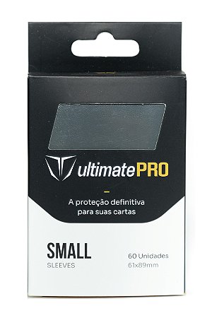 Card Sleeve Ultimate Pro c/ 60 Small Eclipse Preto