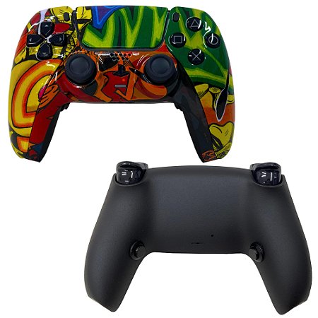 PS5 Controle Pro 12 Grafite com Grip e Click de Mouse (R2/L2)