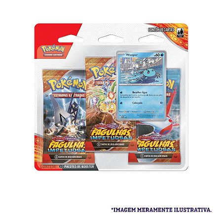Card Pokémon Blister Triplo EV8 Wooper
