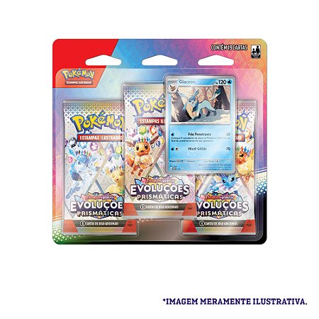 Card Pokémon Blister Triplo EV8.5 Glaceon