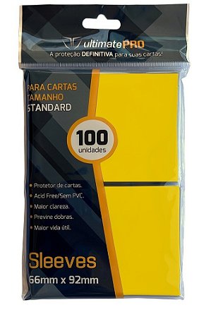 Card Sleeve Ultimate Pro c/ 100 Standard Amarelo