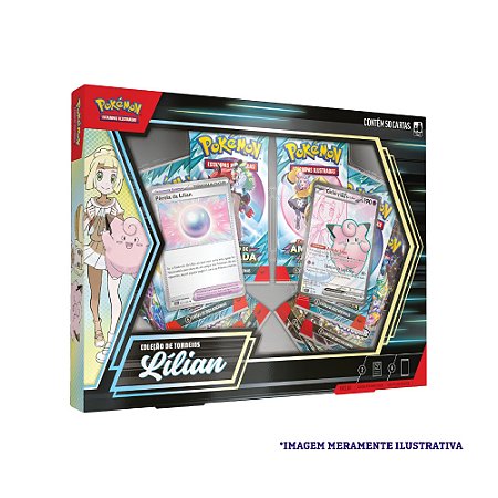 Card Pokémon Box Coleção de Torneios Lilian