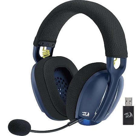 Headset Redragon Wireless Skuld Pro PC/PS4/PS5/Switch/Mobile Azul