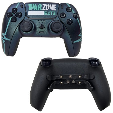 PS5 Controle Elite Warzone com Grip e Click de Mouse (R2/L2)