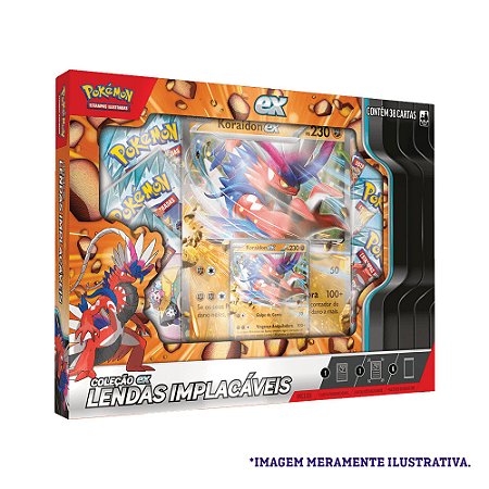 Card Pokémon Box Lendas Implacáveis Koraidon ex