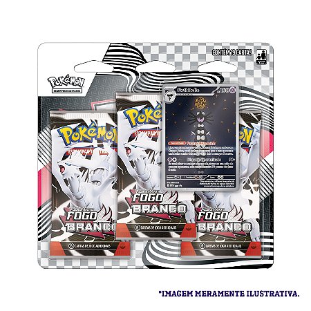 Card Pokémon Blister Triplo EV10.5 Fogo Branco