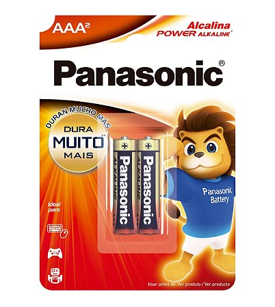 Pilha Panasonic Alcalina AAA c/2