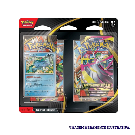 Card Pokémon Blister Quádruplo ME01 Golduck