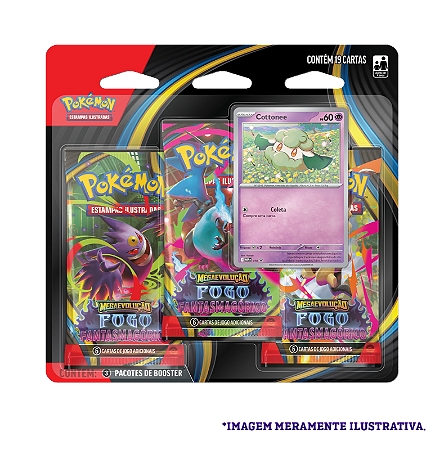 Card Pokémon Blister Triplo ME02 Cottonee