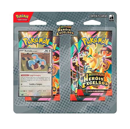 Card Pokémon Blister Quádruplo ME02.5 Heróis Excelsos Komala