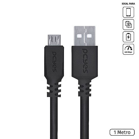 Cabo Micro USB 2.0 Pcyes 1m