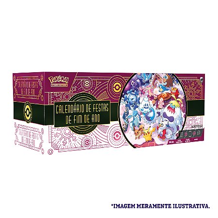 Card Pokémon Calendário de Festas de Fim de Ano 2025