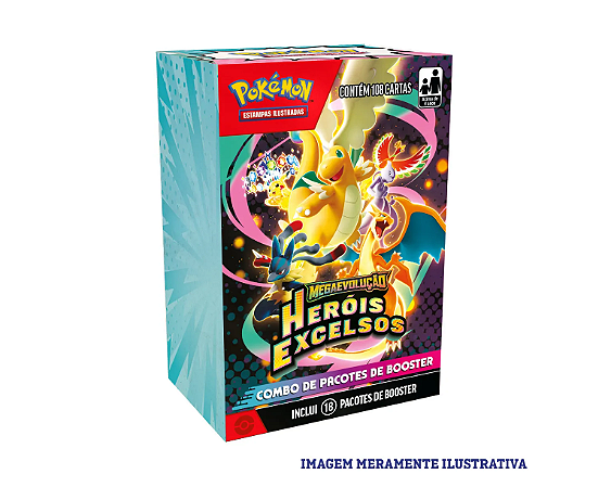 Card Pokémon Combo de Booster ME2.5 Heróis Excelsos