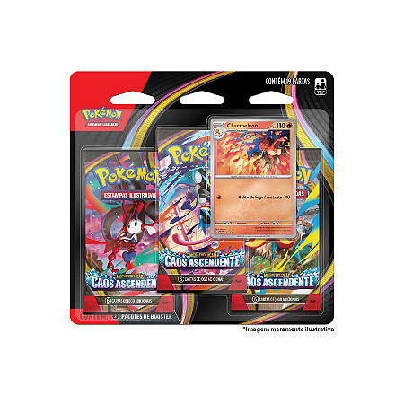 Card Pokémon Blister Triplo ME04 Charmeleon