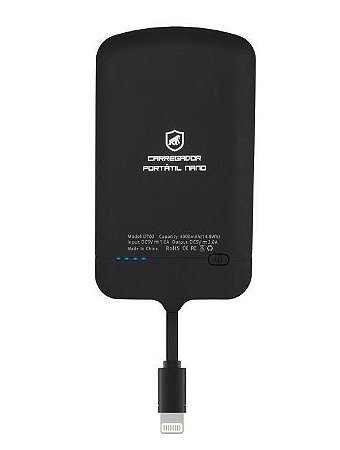 Carregador Portátil Gshield Nano Snap Lightning 4.000mAh
