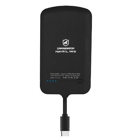 Carregador Portátil Gshield Nano Snap Type C 4.000mAh