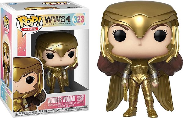 Pop WW84 Wonder Woman Golden Armor 323
