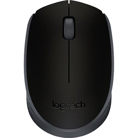 Mouse Logitech sem fio M170 Preto