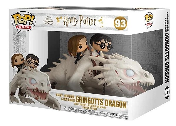 Pop Harry, Hermione & Ron Riding Gringotts Dragon 93