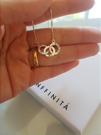 Colar 3 elos pequenos Entrelaçados