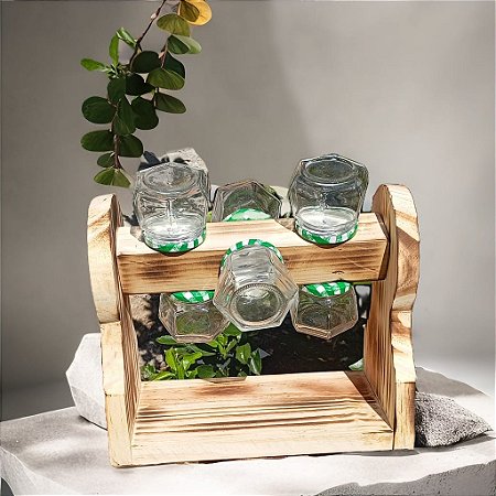 Porta tempero giratório