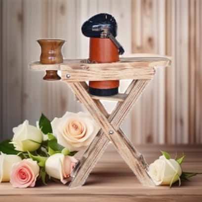 Kit Chimarrão mesinha dobrável