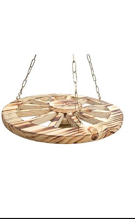 Luminária pendente roda de carroça