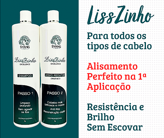 Escova Progressiva LissZinho Sem Formol