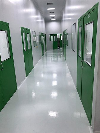Porta com Visor para Sala Limpa