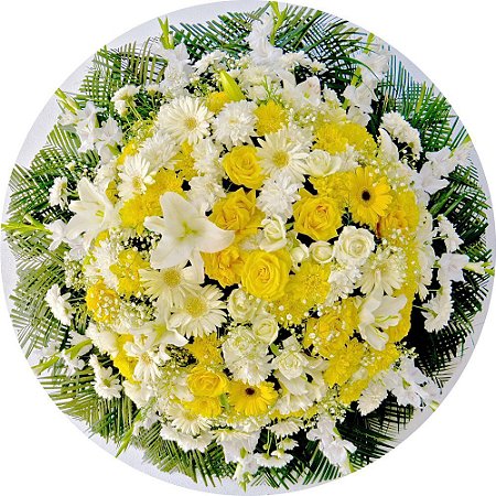 Coroa de Flores Luxo 3 -Tam 1,50 de diâmetro (FRETE GRÁTIS)