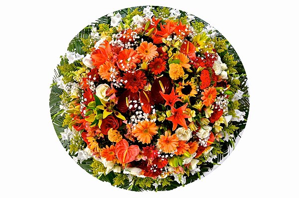 Coroa de Flores Imperial - Tam 1,90 de diâmetro (FRETE GRÁTIS)