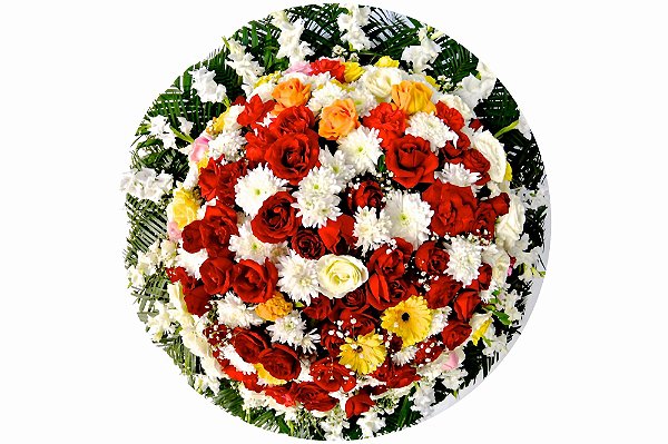 Coroa de Flores Super Luxo 1 -Tam 1,70 de diâmetro (FRETE GRÁTIS)