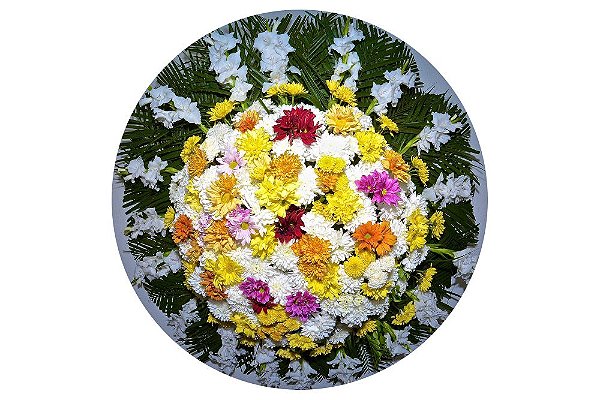 Coroa de Flores Primavera 6 - Tam 1,20 de diâmetro (FRETE GRÁTIS)