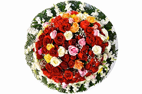 Coroa de Flores Super Luxo 2 -Tam 1,70 de diâmetro (FRETE GRÁTIS)