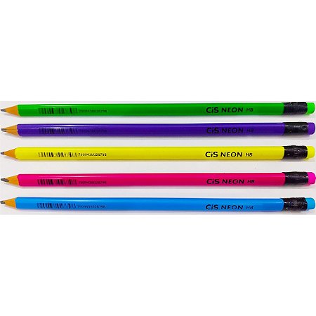 Lapis preto hb cis neon com borracha