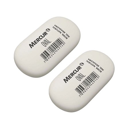 Borracha Branca Formato Oval - Mercur