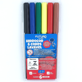 Canetinha Hidrocor futuro 6 / 12 / 24 cores