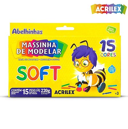 Massinha De Modelar Acrilex Soft