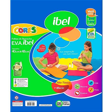 Eva Liso 40cmx48cm Cores Variadas