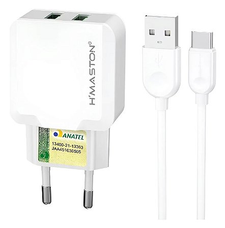 Carregador Rapido Turbo 15W H'Maston Tipo C