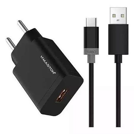 Carregador de Viagem  30W H'Maston Tipo C - Y59-3 Preto