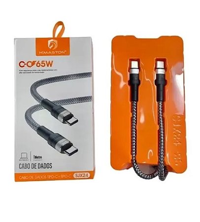 Cabo Usb Tipo C Para Tipo C 65w 1 Metro Sjx24 H-maston