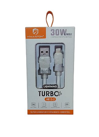 Cabo Super Carregamento Lightning Hmaston 30w Turbo