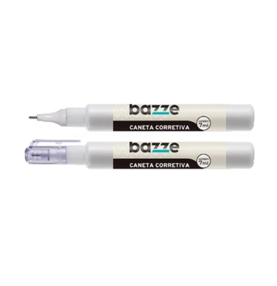 Caneta Corretiva Bazze 7ml Ponta Metálica