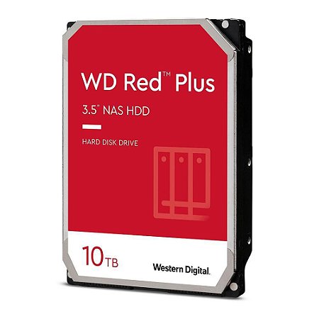 HD WD Red Plus 10TB NAS Hard Disk Drive 7200 RPM
