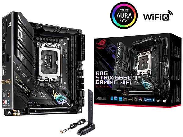 Placa Mãe Asus ROG Strix B660-I Gaming LGA 1700