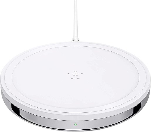 Belkin Wireless Charger, Special Edition BoostUp 7.5W + Apple iPhone 14 Pro Max Leather Case with MagSafe - Midnight