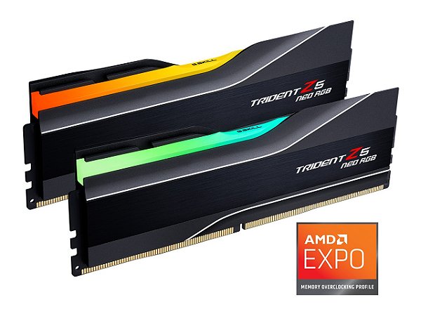 Memória RAM G.Skill Trident Z5 RGB DDR5 32GB 2x16GB 6000MHz CL32 AMD EXPO