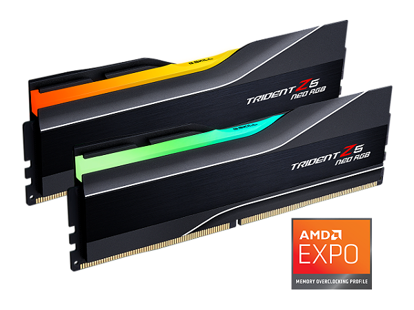 Memória RAM G.Skill Trident Z5 Neo RGB DDR5 32GB 2x16GB 6000MHz CL30 AMD EXPO