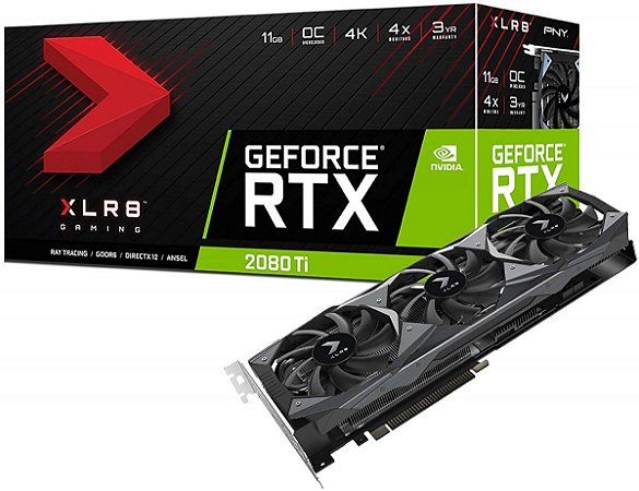 Placa De Vídeo PNY RTX 2080 Ti  XLR8 Gaming Overclocked Edition 11GB